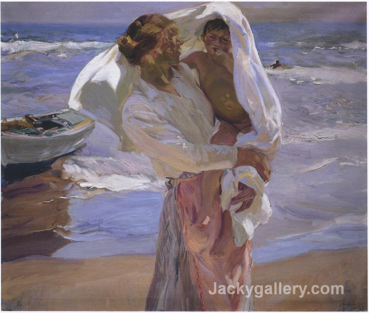 Just Out of the Sea by Joaquin Sorolla y Bastida paintings reproduction